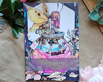 Faebruary 2024 Sketchbook- Fairy- Cottagecore-