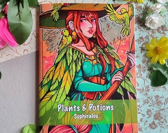 Plants and Potions art book- witches- fantasy- Botanical