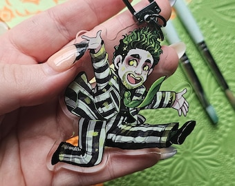 It's showtime- Acrylic Keyring- Musical theatre - Beetlejuice inspired  - Sophiralou