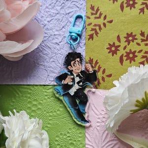 What do you want Paul?  - Acrylic Keyring- Starkid - Hatchetfield Trilogy- TGWDLM - Sophiralou