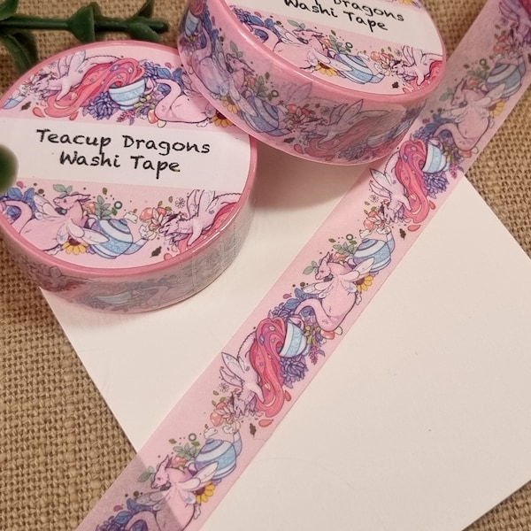 Fey Dragons Washi Tape- Fantasy washi tape-  Washi tape, Planner and Journal tape