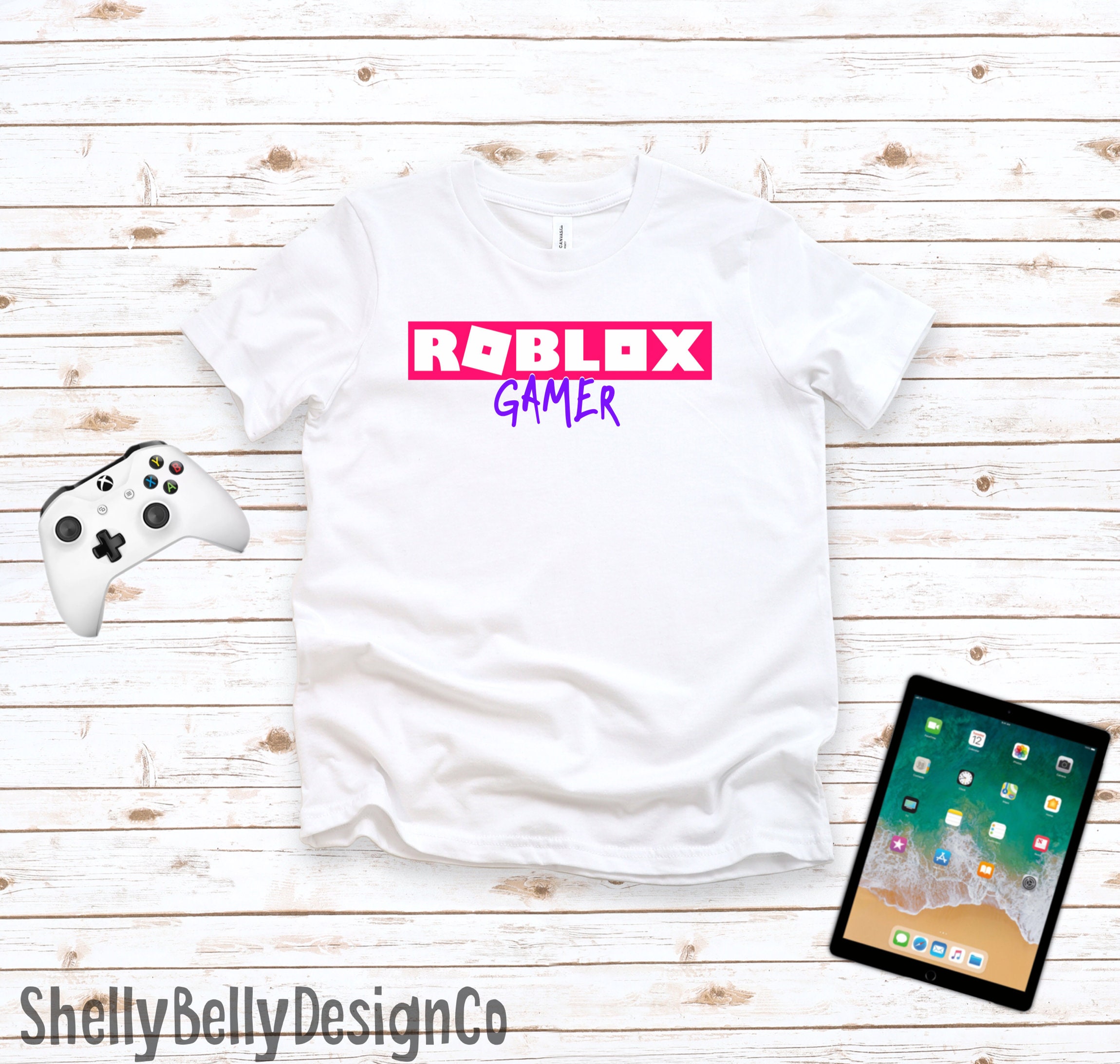 Roblox Pink And Purple Girls Roblox Gamer Roblox Gamer Tshirt Etsy - a girls butt roblox