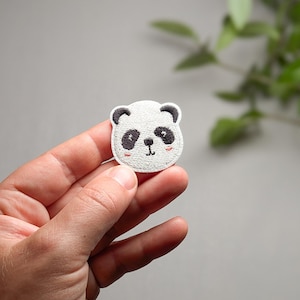 Iron-on patch panda, iron-on patch, patches, iron-on image, iron-on application, iron-on patch