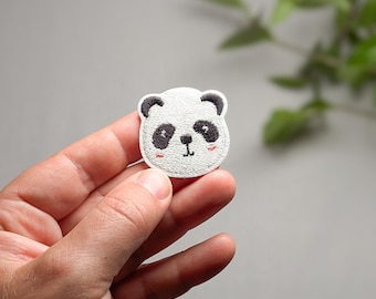 Iron-on patch panda, iron-on patch, patches, iron-on image, iron-on application, iron-on patch