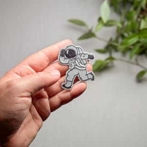 Iron-on patch Reflective Astronaut, iron-on patch, patches, iron-on image, iron-on application, iron-on patch