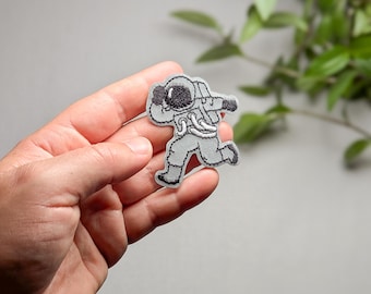 アイロン接着ワッペン 反射宇宙飛行士、アイロン接着ワッペン