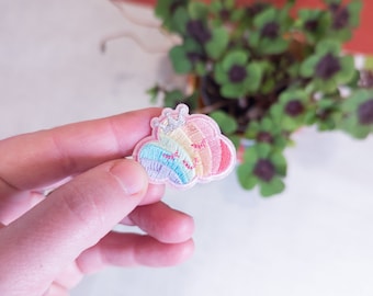 Iron-on patch rainbow cloud, iron-on patch, patches, iron-on image, iron-on application, iron-on patch