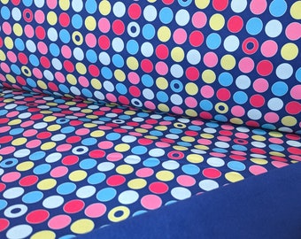Softshell fabric children: Colorful dots blueberry star // water-repellent fabric Softshell fabric by the meter // Perfect for sewing children's jackets!