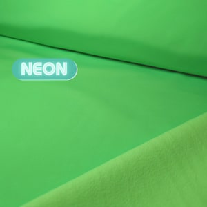 Softshell fabric NEON green // water-repellent softshell fabric sold by the meter // Perfect for sewing bags!