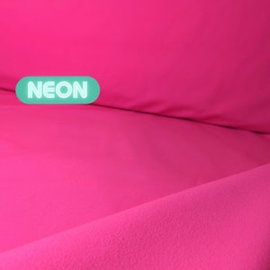 Softshell fabric NEON pink // water-repellent softshell fabric sold by the meter // Perfect for sewing bags!