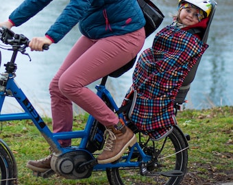 Beinwrmer Fahrradsitz, Regenschutz Kinderfahrradsitz, Fahrrad Kindersitz  Regenschutz aus Softshell / Regenschutz Fahrradsitz - Etsy sterreich