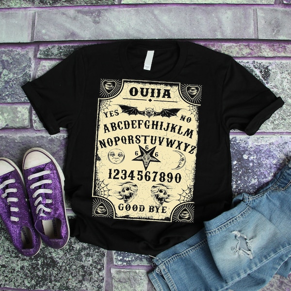 Ouija Board T-Shirt Ladies Womens