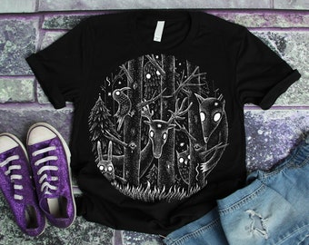 Dark Forest T-Shirt Ladies Womens