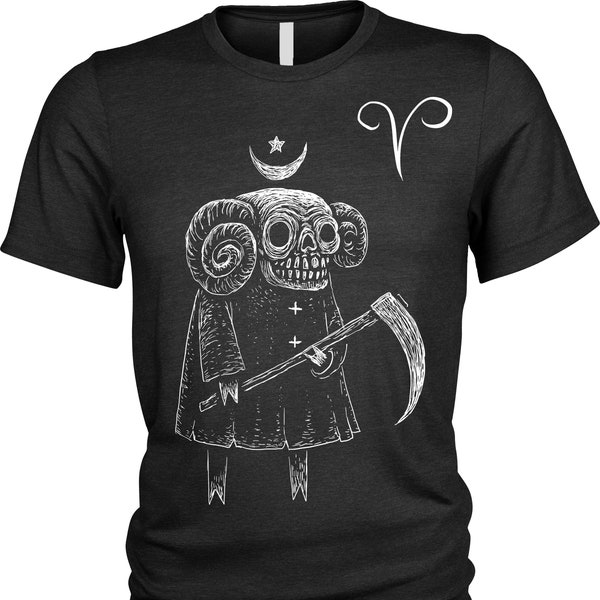 Aries Horrorscope T-Shirt Mens Womens Horoscope