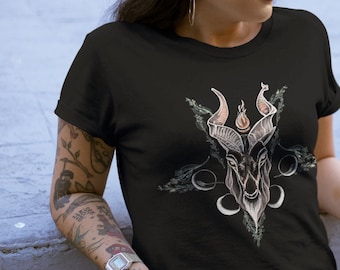 Baphomet vine pentagram Ladies Womens