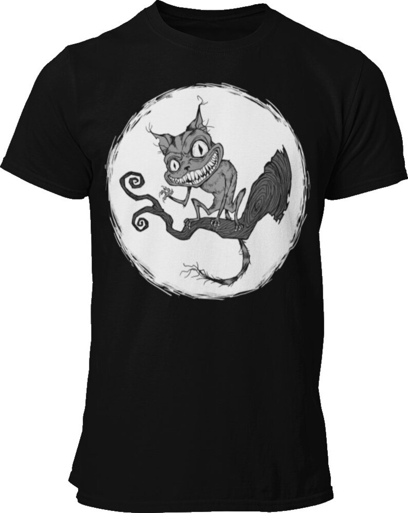 Cheshire Cat Tshirt Amethyst Gothic Mens Womens Etsy