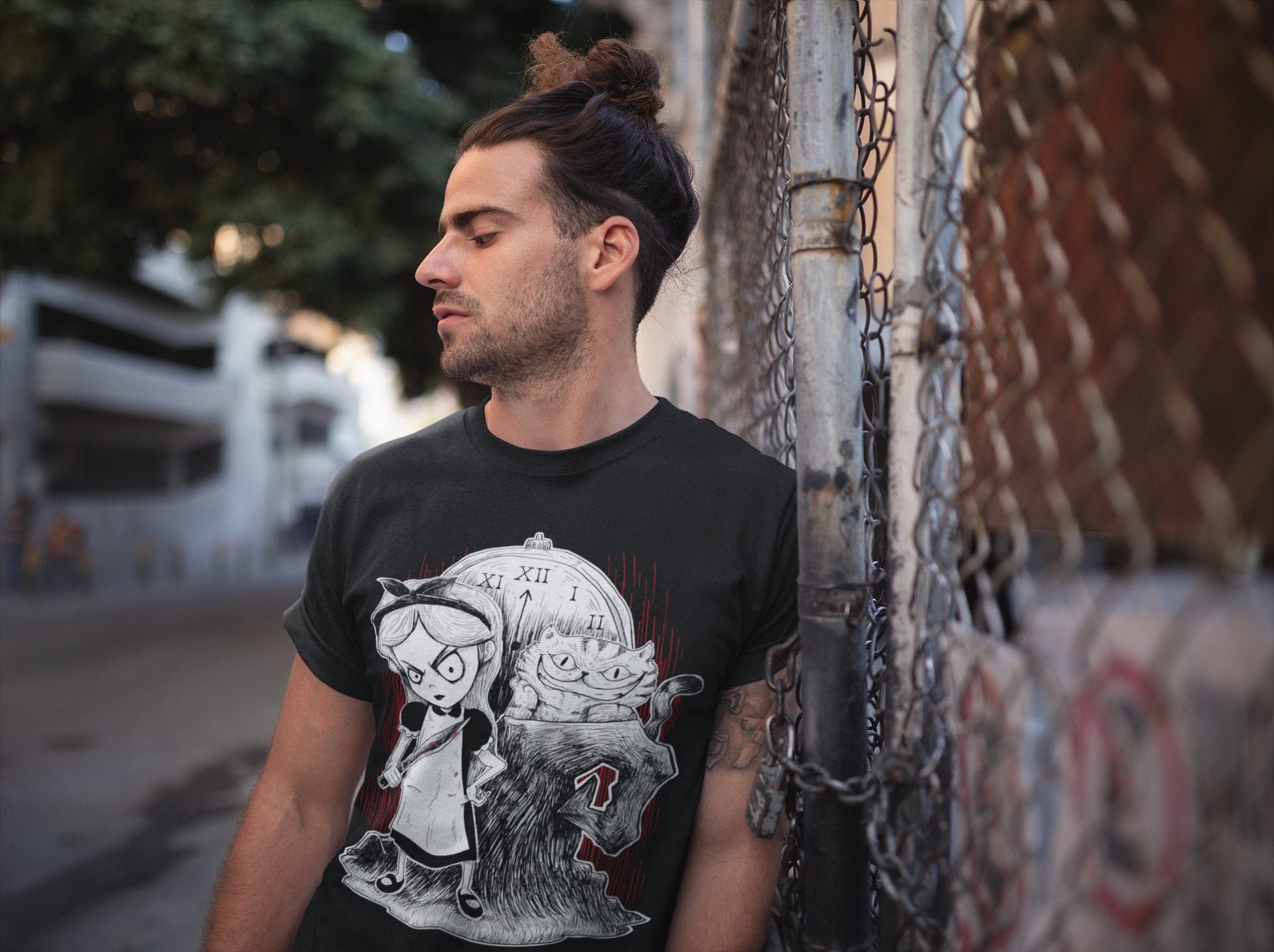 Image of Dark Alice in Wonderland T-Shirt Unisex Adults