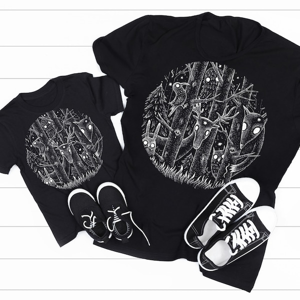 Dark Forest T-Shirt Kids Boys Girls Unisex Adults