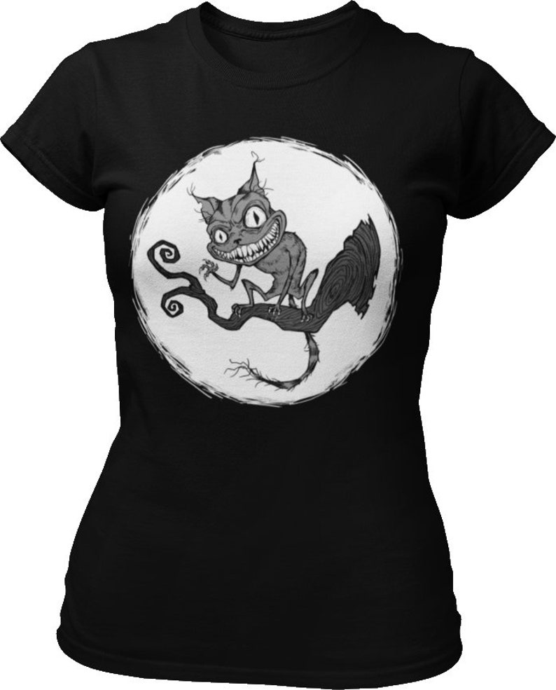 Cheshire Cat Tshirt Amethyst Gothic Mens Womens Etsy