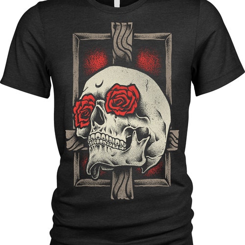 Cthulhu Skull T-shirt Octopus Horror Gothic Squid Goth Mens - Etsy