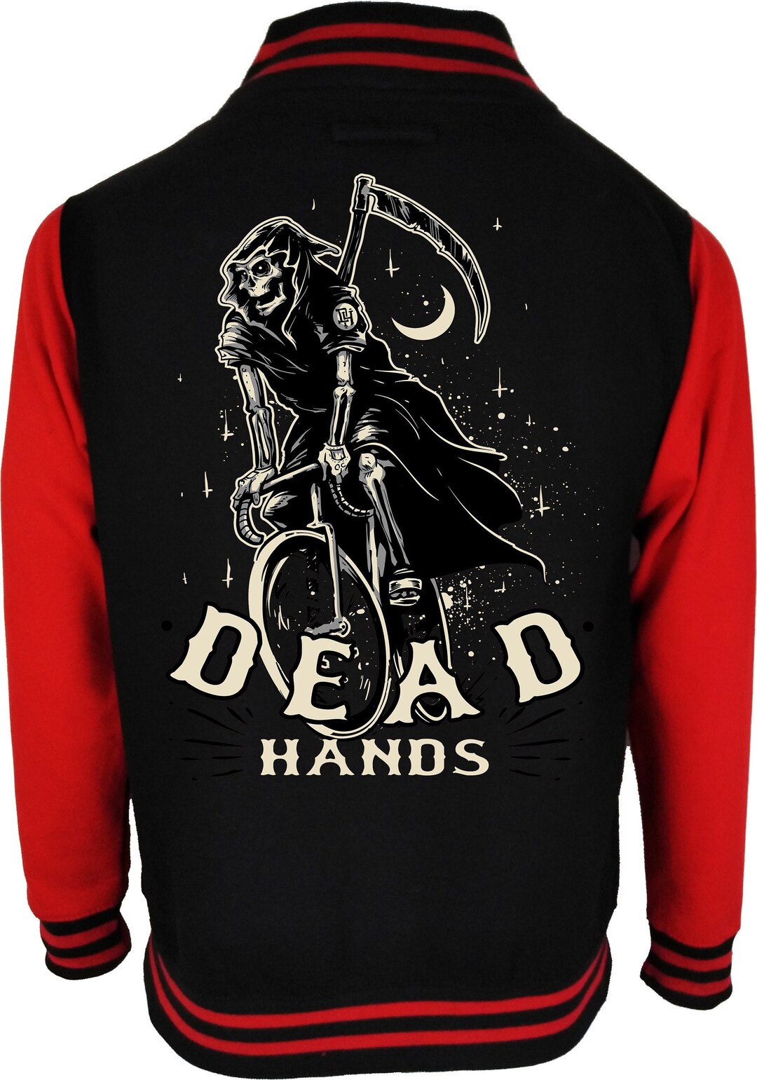 Grim Reaper Dead Hands Varsity Jacket Unisex - Etsy