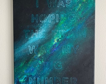 Obraz akrylowy „Kosmiczny pejzaż” na płótnie – Galaxy Decor, 11x14