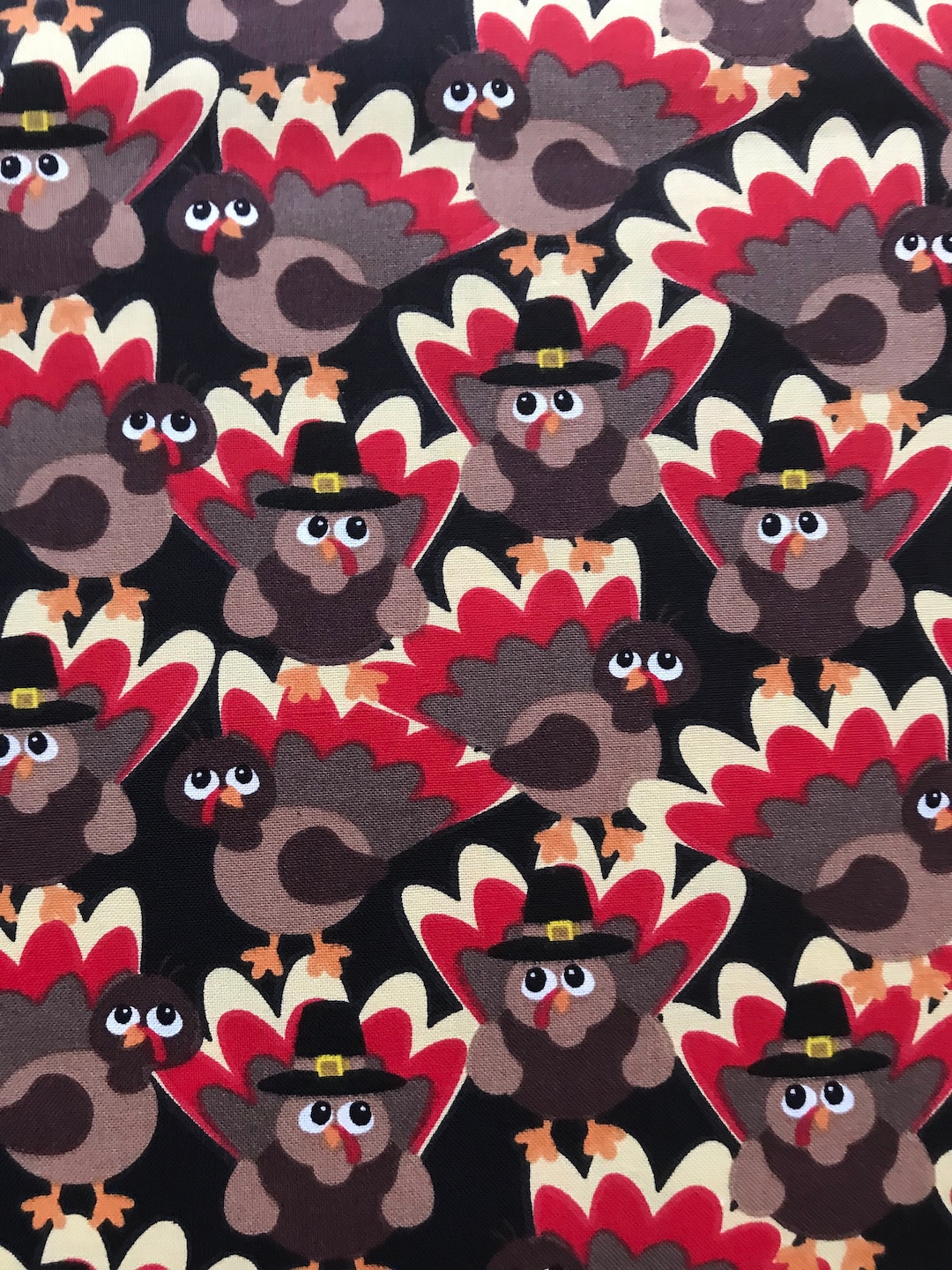 Packed Turkey Harvest * Holiday Thanksgiving Seasonal 100% Cotton ...