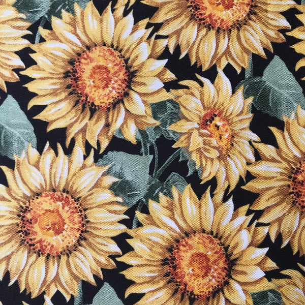 Sunflower Quilt Fabric Etsy