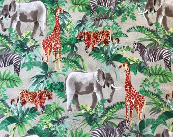 Crocodile Giraffe Zebra Black on White Safari Animals Cotton Canvas Heavy Duty Upholstery Fabric 143cm56 Elephant Width Approx Crocodile Giraffe Zebra Black on White Safari Animals Cotton Canvas Heavy Duty Upholstery Fabric 143cm56 Elephant Width Approx