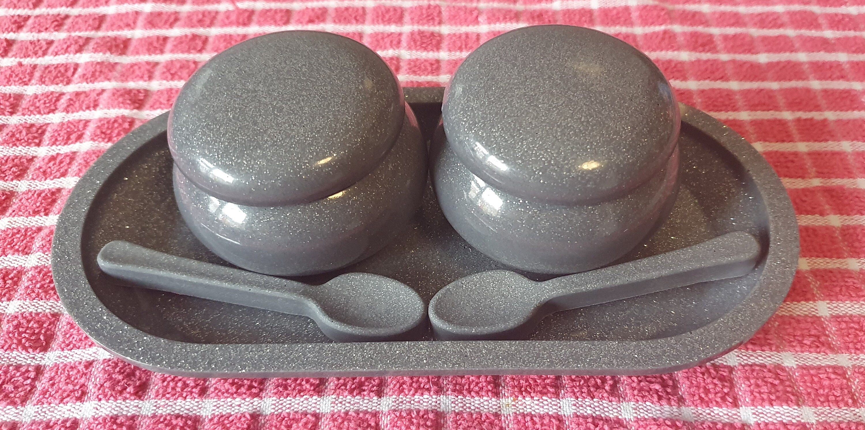 Pinch Pot Set Seasoning Bowls Dishes Lids Spoons Tray Etsy