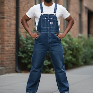 Carhartt Overalls Navy - Etsy