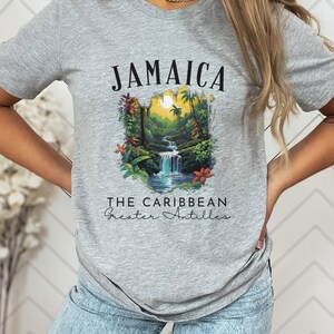 Jamaica Waterfall Tshirt, beach tshirt, comfy tshirt