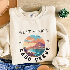 Cape Verde Crewneck Sweatshirt, Cape Verde, West Africa sweater, travel sweater, comfy sweatshirt