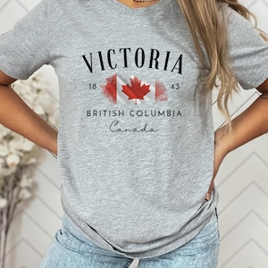 Victoria Tshirt, Canada tshirt, comfy tshirt, souvenir tshirt, souvenir shirt, British Columbia shirt