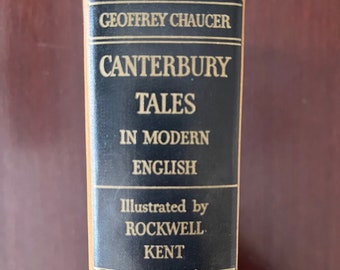 1934 Canterbury Tales: Rockwell Kent Illustrated De Luxe Edition