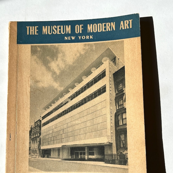 The MUSEUM of MODERN ART New York. 1950 book by Alfred H. Barr, Les Editions Braun & Cie Paris publisher, with 58 black and white art plates