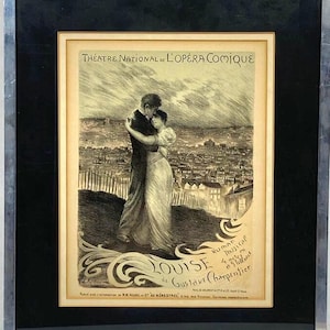 Vintage &quot;Louise&quot; Lithograph: Georges Rochegrosse, Les Maitres de L’Affiche