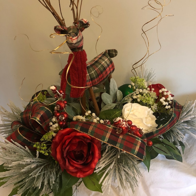 Christmas Reindeer Centerpiece Holiday Centerpiece Table  Etsy UK