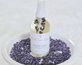 Luxury lavender bath and body oil. (Vegan) 1 bottle.