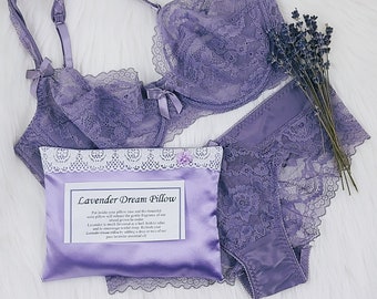 Satin lavender dream pillow (vegan)