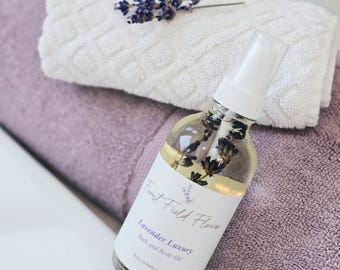 Luxury lavender bath and body oil. (Vegan) 1 bottle.