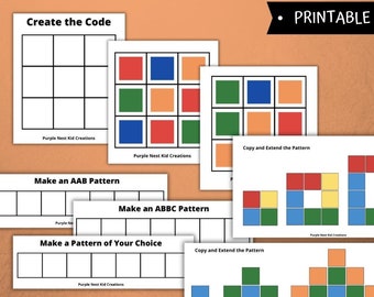 Creating Patterns Printable Bundle: Math & Coding Activity (PDF)