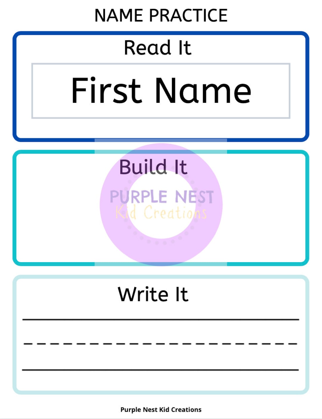Name Practice Worksheet Printable Spelling Game Learn to Read Name Practice Worksheet Printable Spelling Game Learn to Read