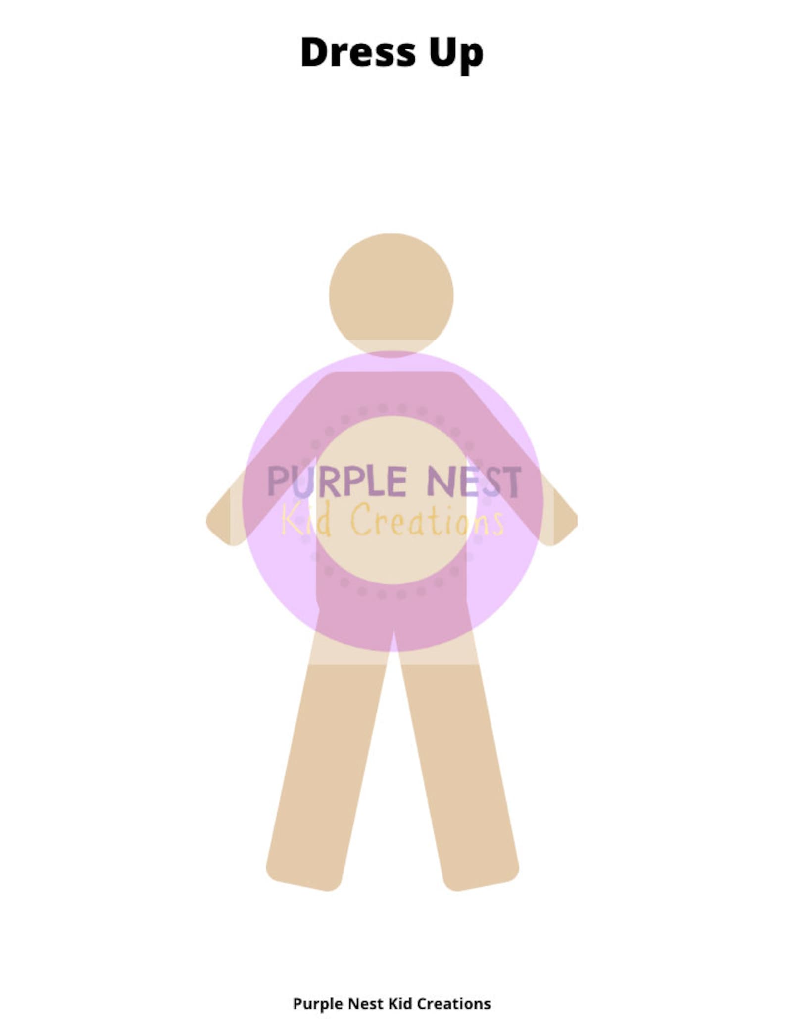 Dress up Boy Worksheet Dress up Game Educational Preschool Etsy Canada