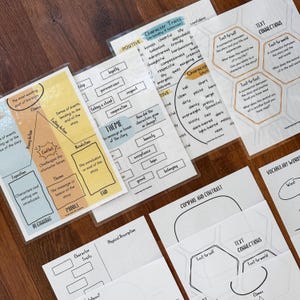 May include: A set of printable worksheets for teachers and educators to help students analyze and understand stories. The worksheets include sections for character traits, theme, plot, and text connections.