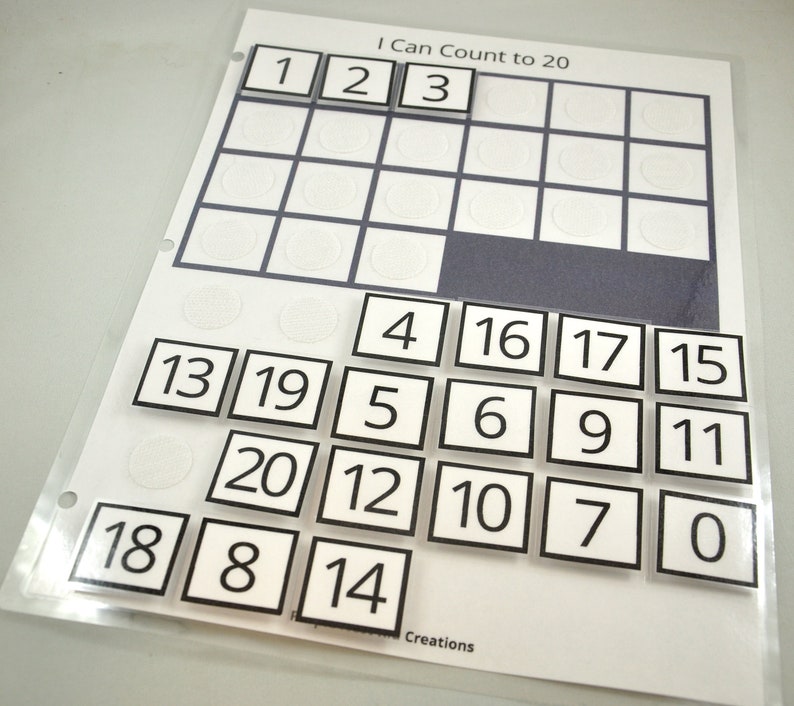 Count to 20 Worksheet Numbers Counting Educational | Etsy