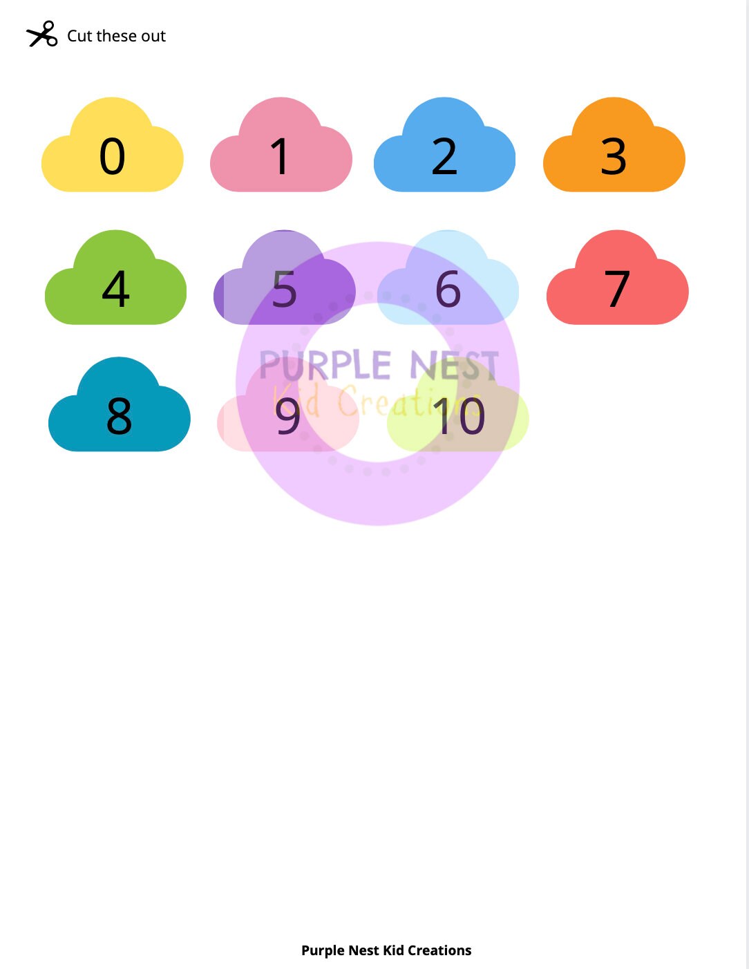 Ice Cream Number Match Worksheet: Preschool Printable Game (digital ...