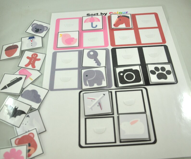 Sort by Color Worksheets Color Sorting Game Educational