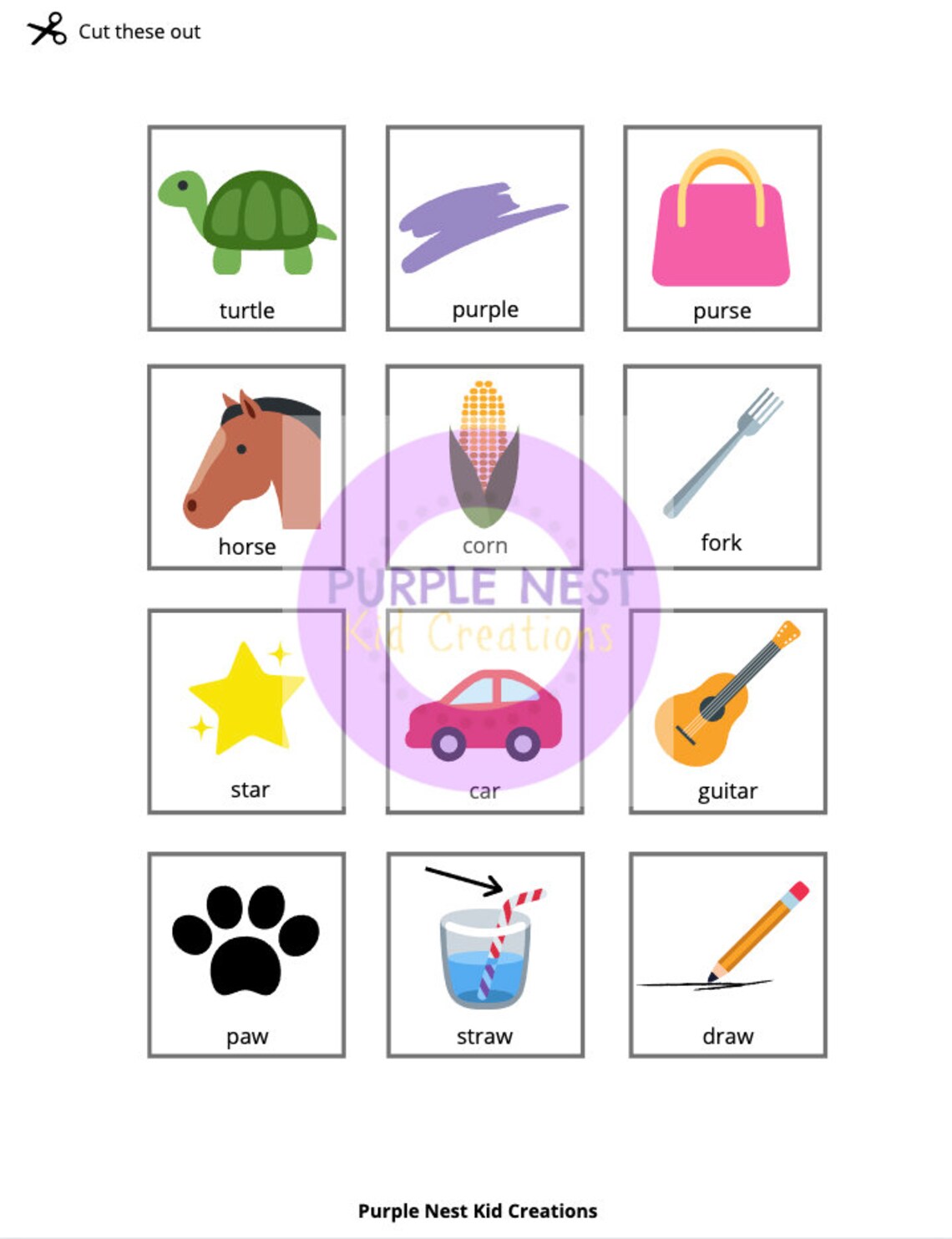 Digraphs Matching Worksheet Phonics Game Vowels Educational | Etsy