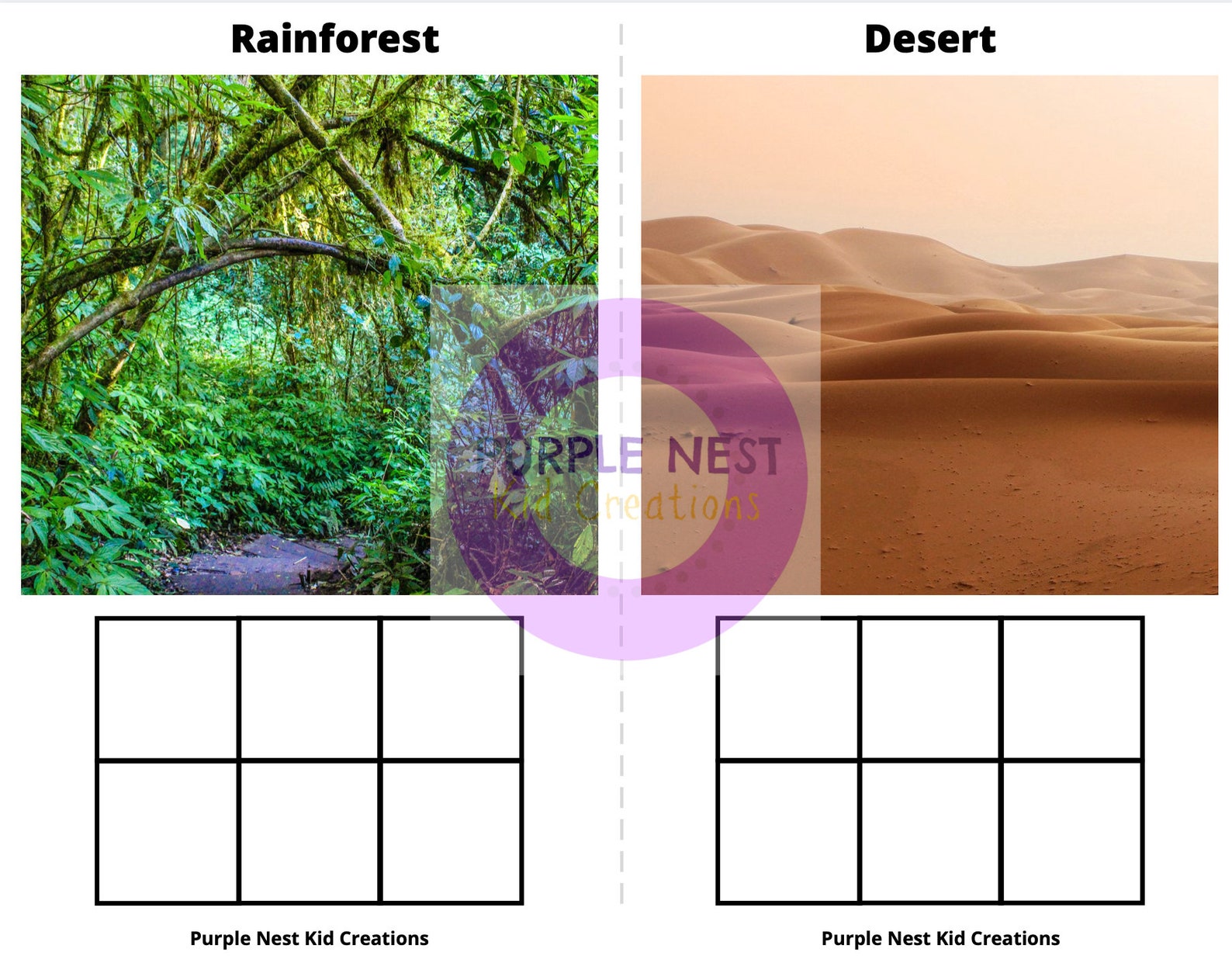 Animals Habitat Sorting Worksheets Habitat Sorting Mats - Etsy